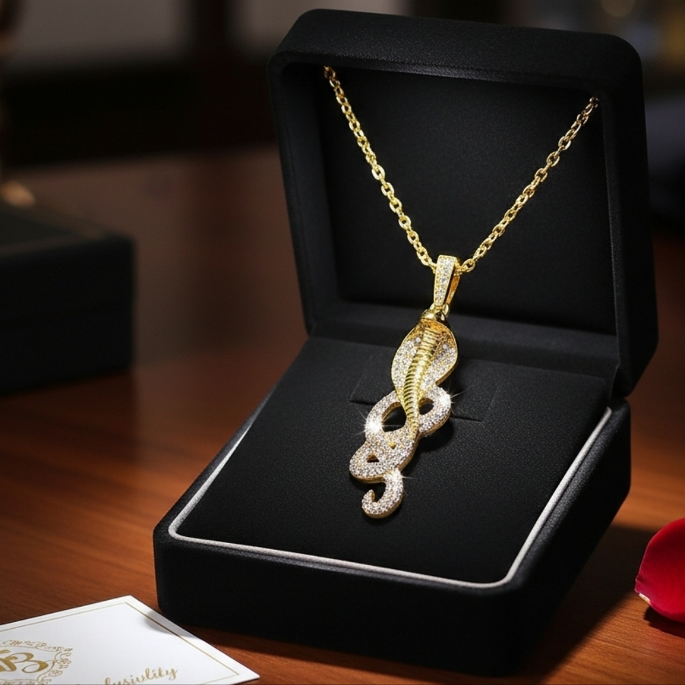 Gold Cobra Pendant